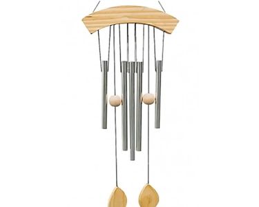 Support En Bois Pour Carillons à Vent – Naturel, 4 Points De Suspension, Pour Modèles Koshi Ou Zaphir
