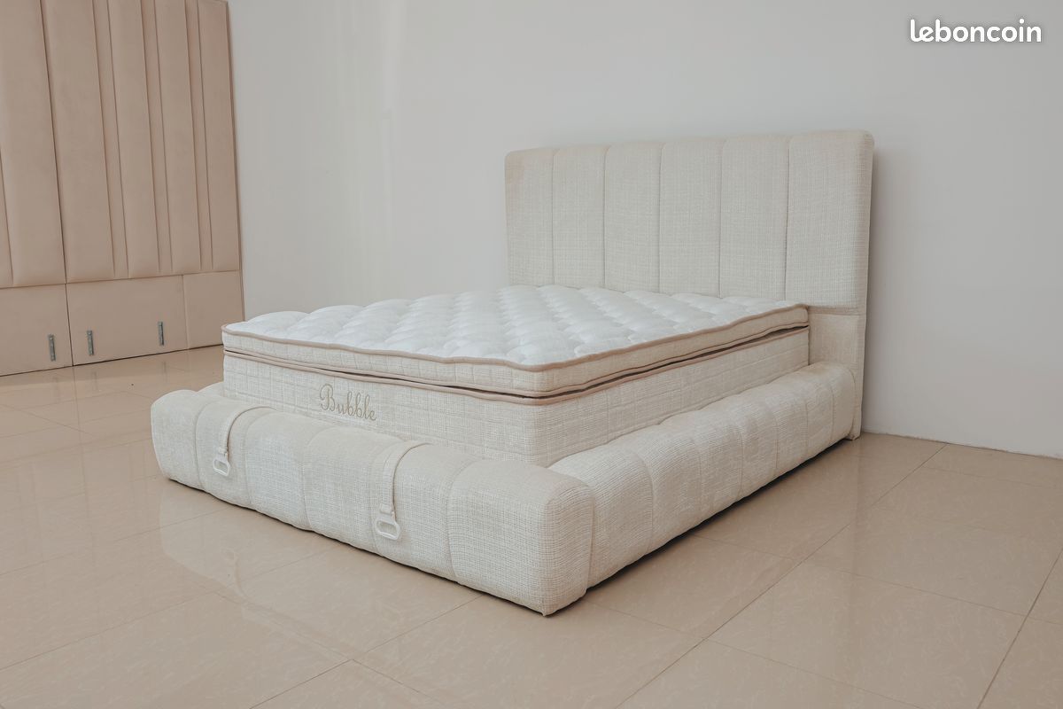 DIRECT GROSSISTE 🔴 Lit Bubble luxe "TOULON II " coffre 🔴en 90/140/160/180/200cm (image 5)
