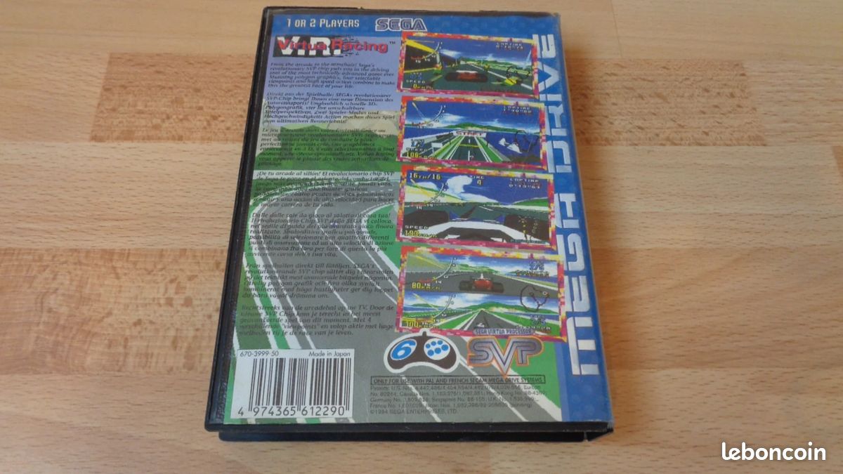 Méga drive sega V . R VIRTUAL RACING (image 4)