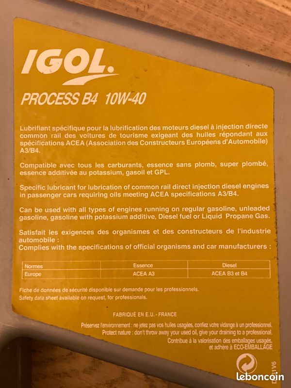 Huile moteur 10w 40 (image 2)