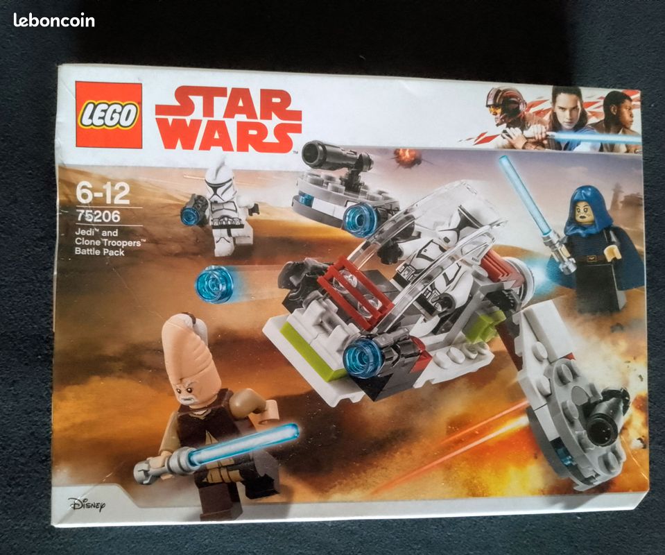 Lego STAR WARS 75206 "Pack de Combat des Jedi et des Clone Troopers" - NEUF Scellé (image 1)