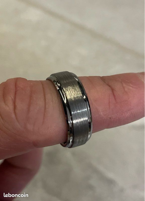 Lot de bagues homme en acier inoxydable Taille 10 Montres Bijoux