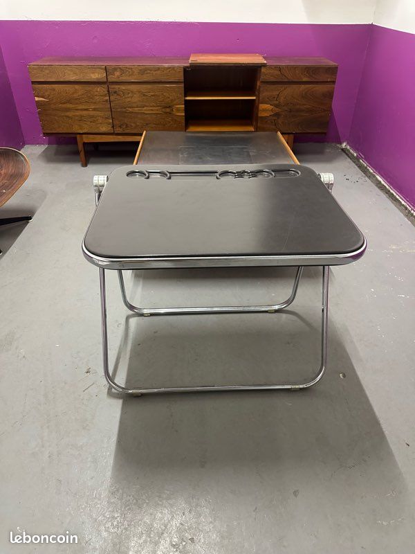 Bureau Pliant Platone noir par Giancarlo Piretti pour Anonima Castelli 70 (image 5)