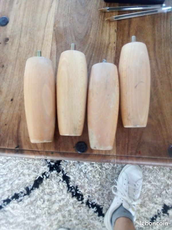 Pieds de lit bois (image 1)