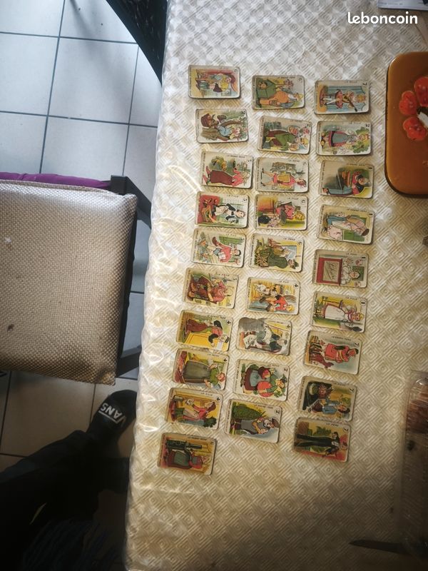 Lot De Jeux De 7 Familles Anciens - Marque SAUSSINE - Jeux De Cartes Rétro