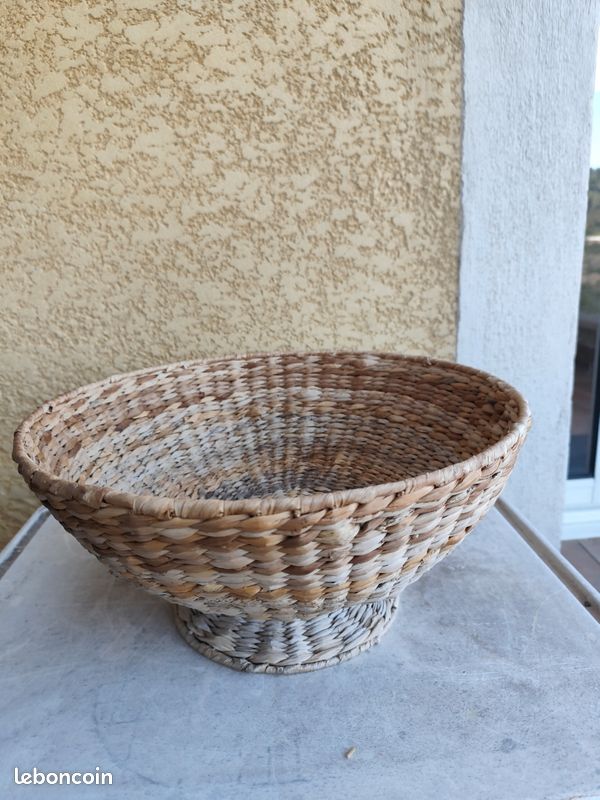 Coupe en raphia D37x19h (image 1)