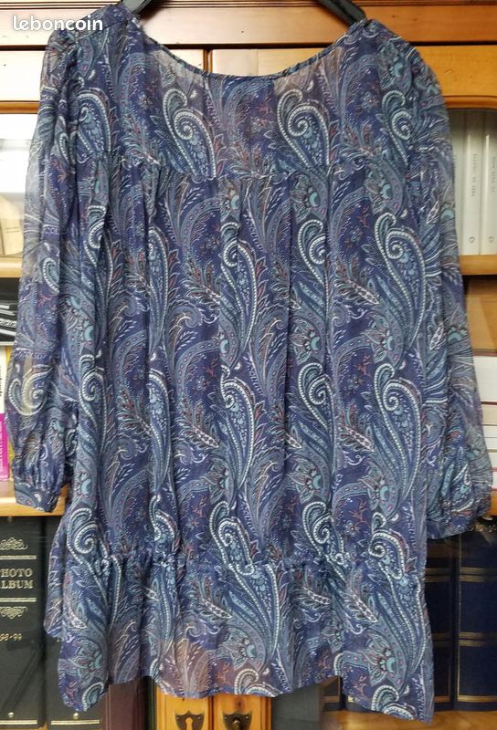 Tres belle blouse un jour ailleurs taille 4 (46/48) (image 2)