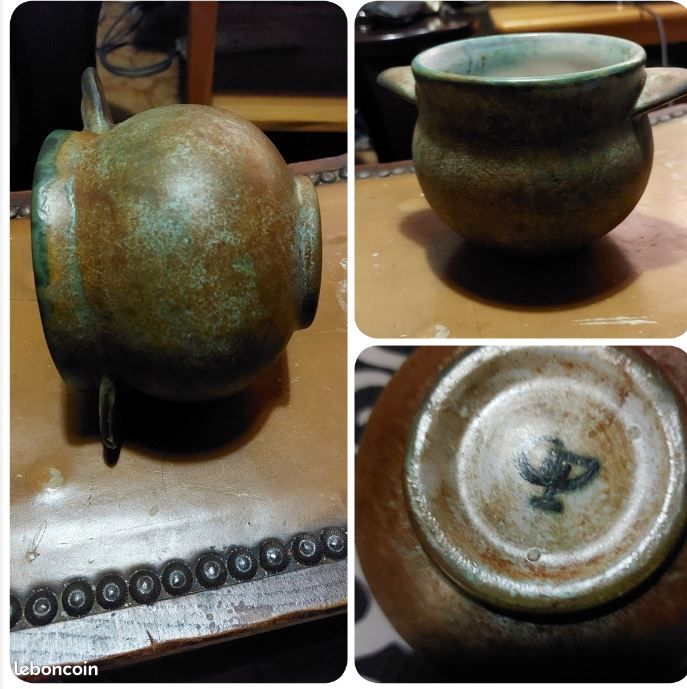 Petit pot céramique "la grange aux potiers" (image 1)