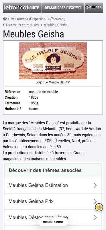 Table de jeux pliante ancienne Le Meuble Geisha – années 1930-1950 – bois massif (image 6)