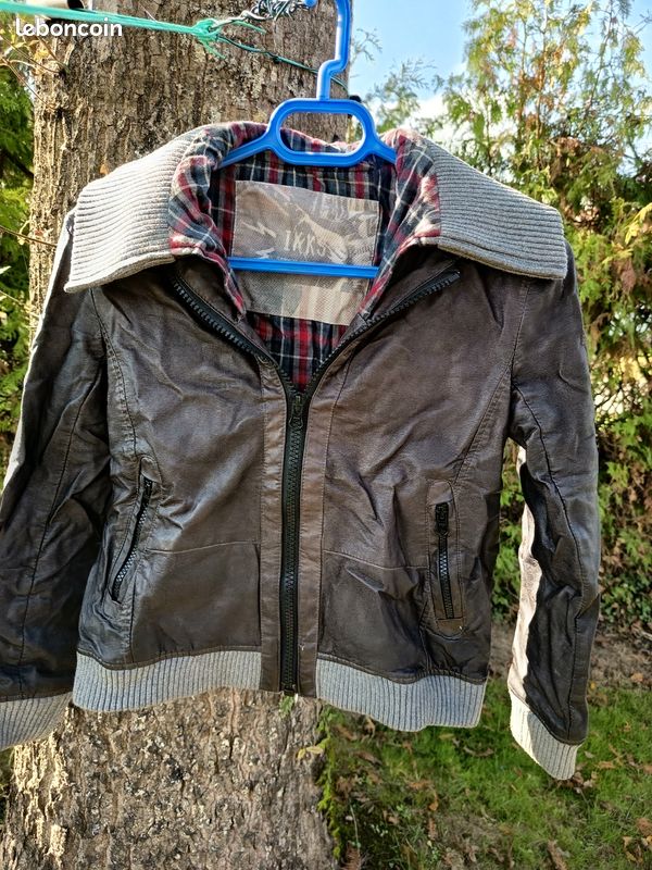 Cuir Bébé Garçon Veste Simili Cuir Garcon 10 Ans Bombers Enfants