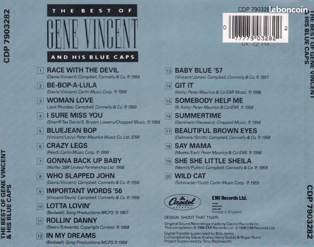 CD Album GENE VINCENT (image 2)