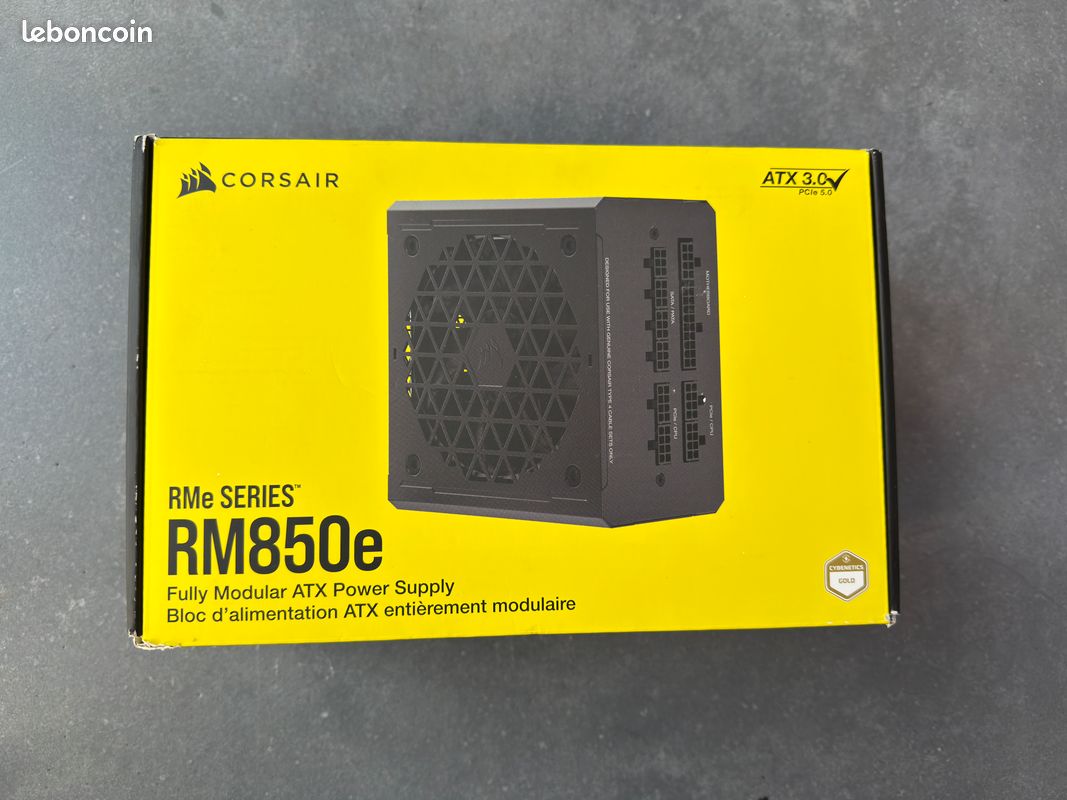 Corsair RM850e – 850W ATX 3.0 PCIe 5.0 Modulaire (image 1)