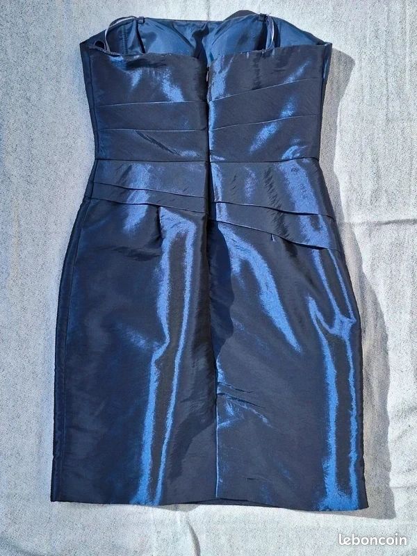 Robe bleu nuit (soirée, fête, cocktail) Taille 38 (image 4)