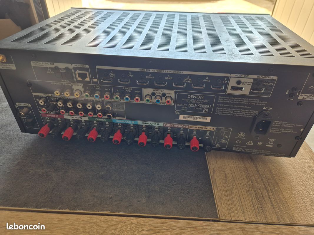 Ampli Home-Cinéma Denon AVR-X2600H - 4K UHD - Dolby Atmos (image 2)