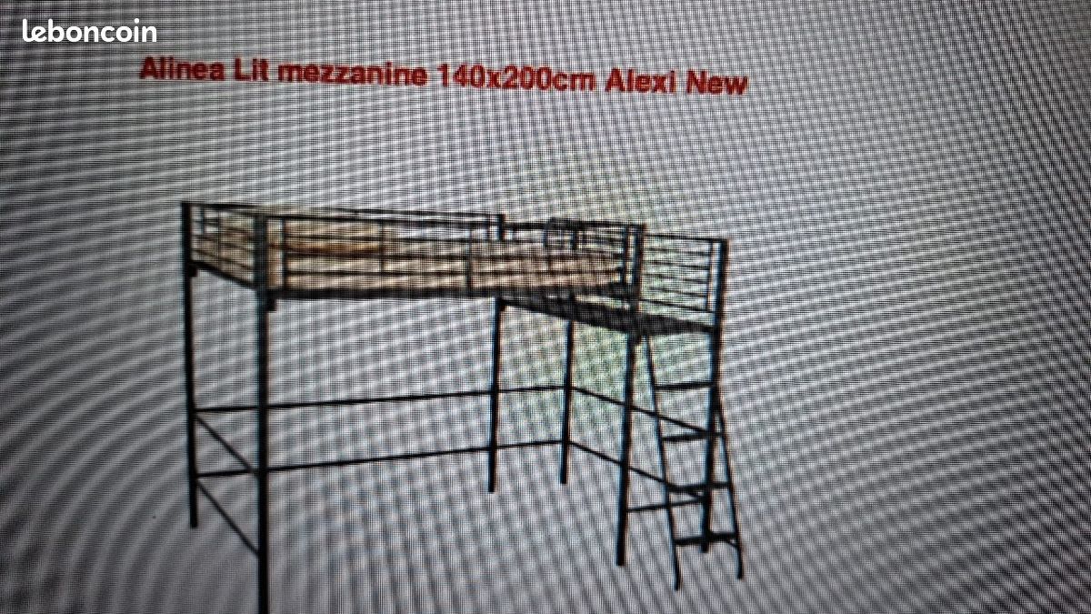 Lit mezzanine 140x200 Alexi de chez alinéa (image 2)