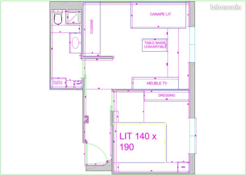 Appartement 2 pièces 32 m² · à Vallauris · 32 m² · 725 €