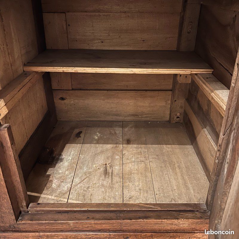 Meuble ancien de rangement en bois massif, confiturier (image 10)