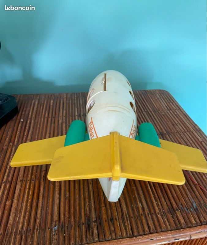 Vieux Jouet Fisher Price – Avion Réf 2360 – Vintage Année 1980 – En Plastique
