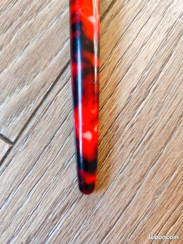 Stylo Bille Waterman Laureat Laque Marbré - Rouge Et Noir, Vintage, Neuf De Stock Sans Emballage