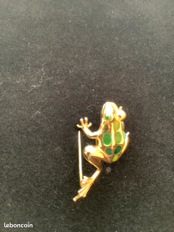 Broches grenouille strass pour femmes, broche en alliage