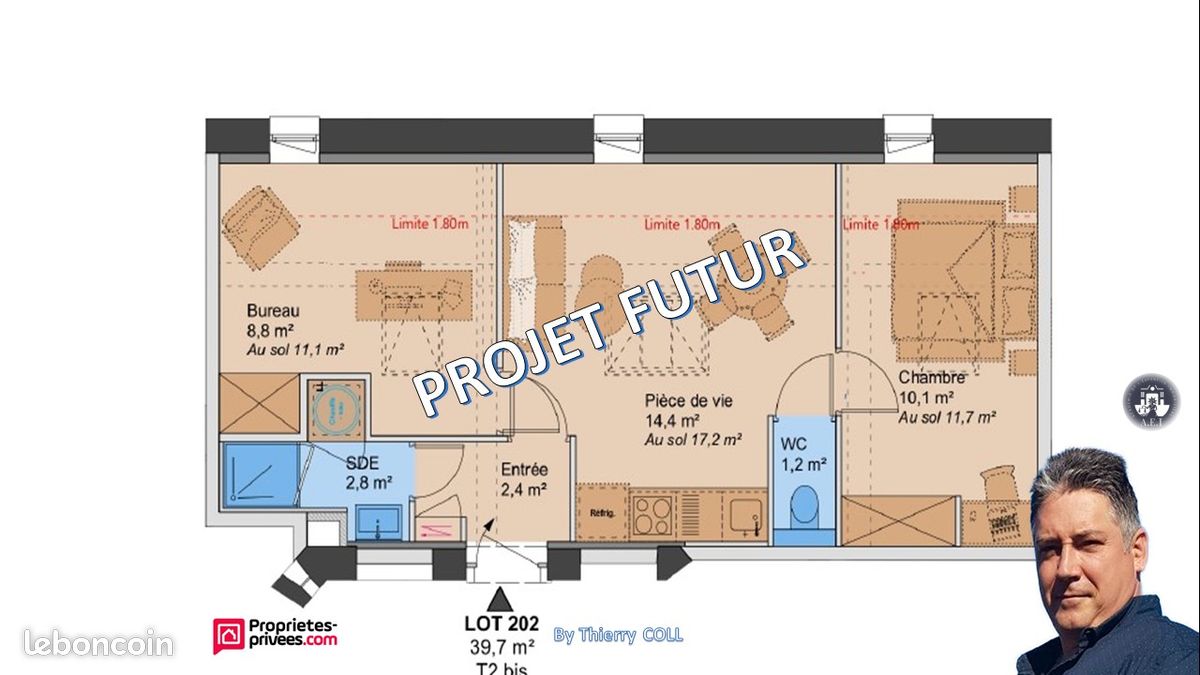 Appartement 2 pièces 39 m² · à Lyon · 39 m² · 210 925 €
