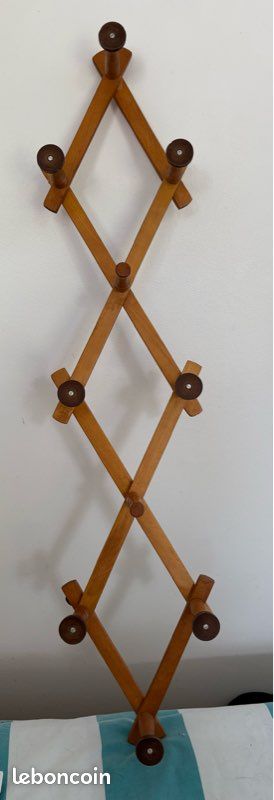 Porte manteau vintage rétractable (image 6)