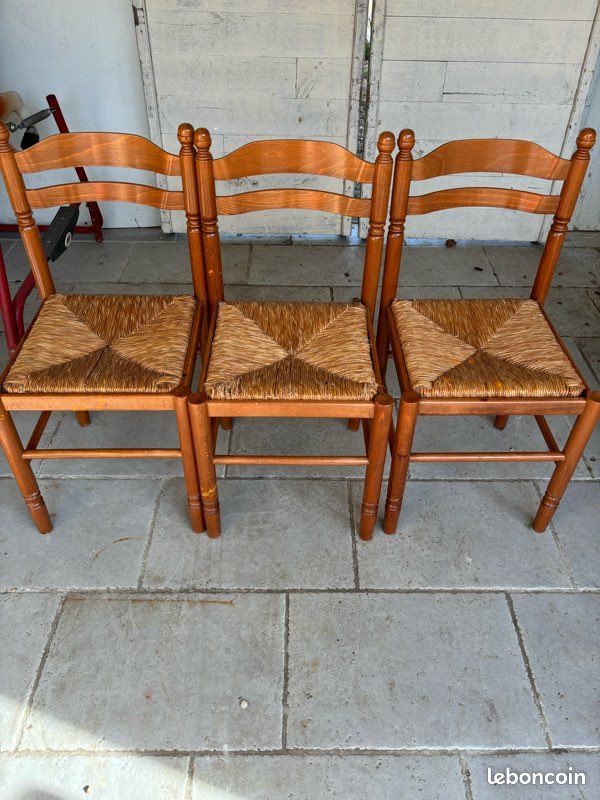 Chaises de jardin lot de 3 Bois de teck massif