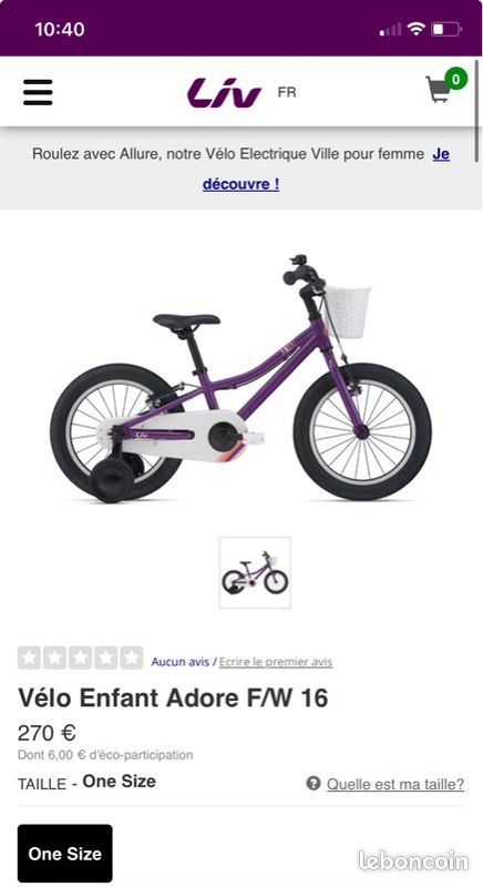 Vélo électrique VÃ©lo 16 Pouces Pour Quelle Taille 16 Pouces