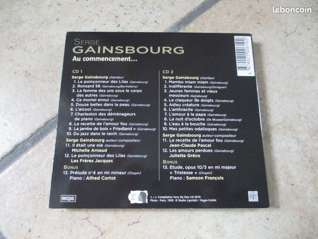 Double C D GAINSBOURG au commencement (image 3)