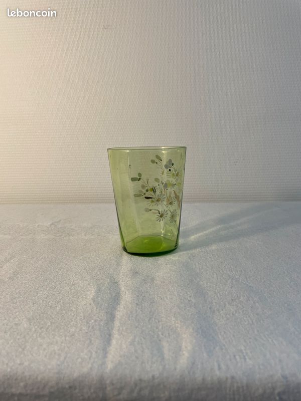 Verre à eau émaillé XIXe siècle-1900 (image 2)