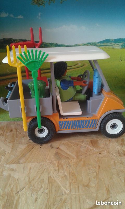 Soigneur animalier avec véhicule Playmobil réf:6636 (image 4)