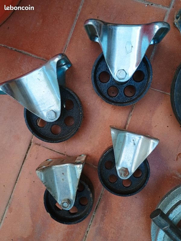 Lot roulettes pivotantes (image 2)