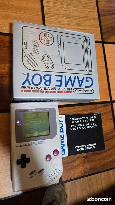 GameBoy fat DmG-01 1989 avec modif rétro-éclairage - Consoles