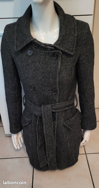 Manteau 70% laine taille 34/XS (image 1)