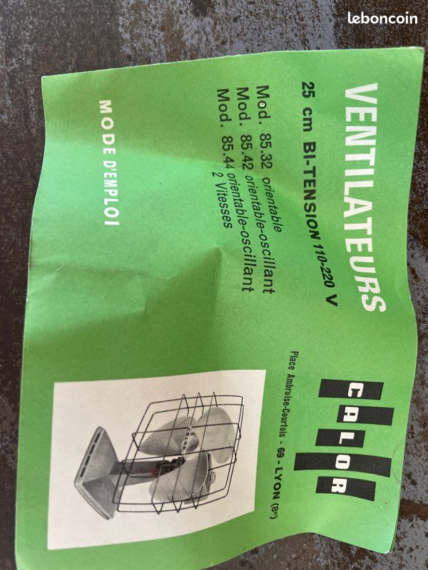 Ventilateur calor modèle 85.42 orientable oscillant (image 6)