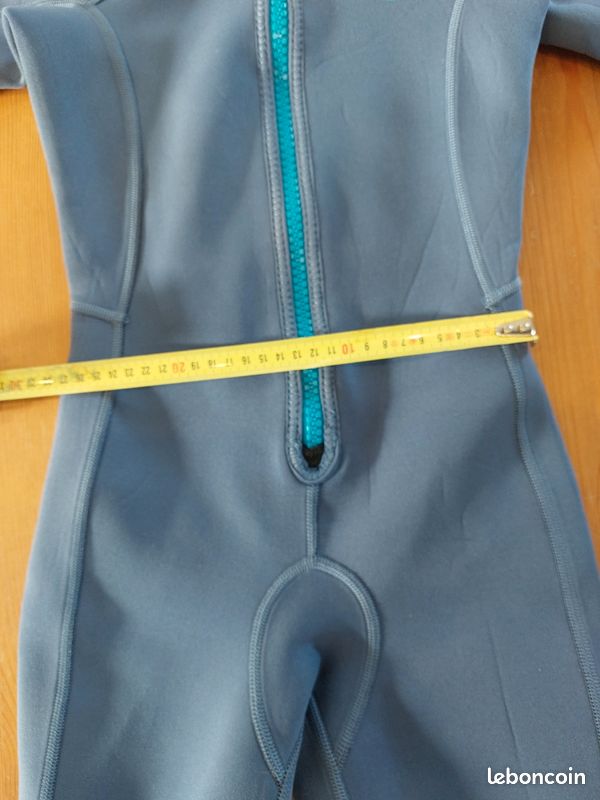 Combinaison néoprène shorty enfant Nabaiji - Bleu - 61 cm (image 6)
