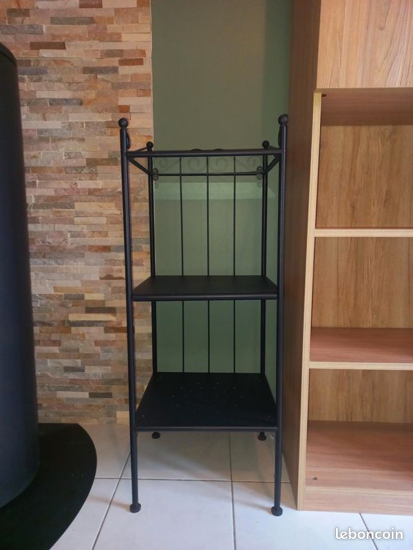 Etagère guéridon métal et verre (image 5)