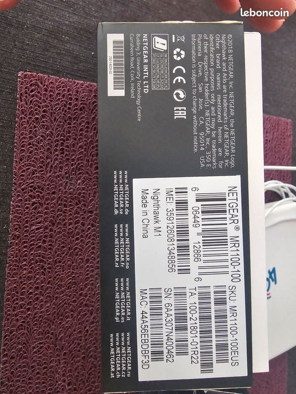 Routeur 4G+ Netgear Nighthawk M1 (MR1100) + Antenne 4G (image 2)