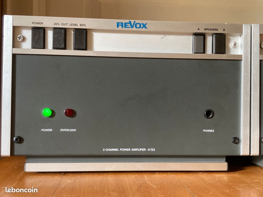 Revox A720 amplificateur + préamplificateur REVOX A722 avec tubes Nixies / LIVRASON OFFERTE (image 3)