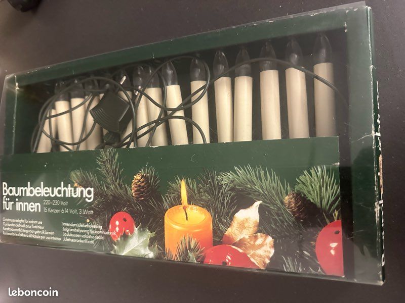 RAI Guirlande de Noël avec lumières LED Vert 2,7 m PVC AB320971 10698 - Maison
