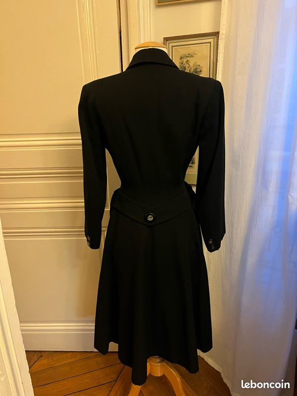 Manteau Chasse à Cheval Calcutt & Sons – Femme Noir – Vintage – Taille 40 (102 Cm Poitrine)