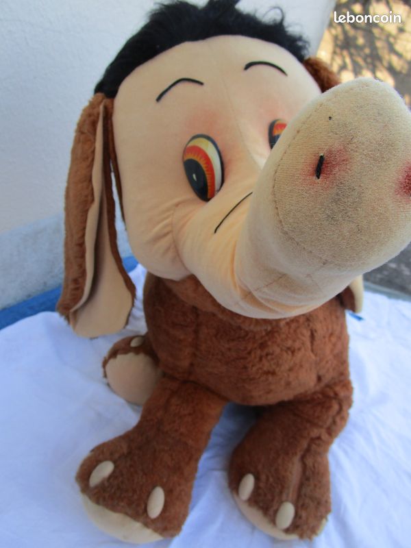 Très ancienne peluche éléphant 1ère moitié XXième