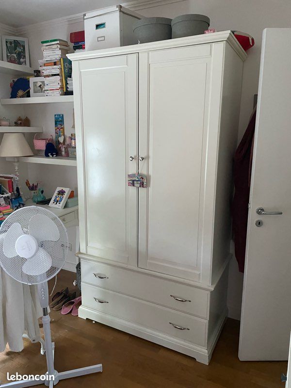 Armoire IKEA BIRKELAND blanche (image 1)
