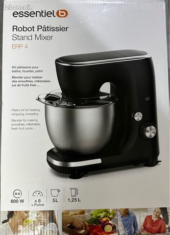 Robot Pâtissier Adler AD4216 - 1000W, Bol 4L, Multifonction, Blanc, Neuf