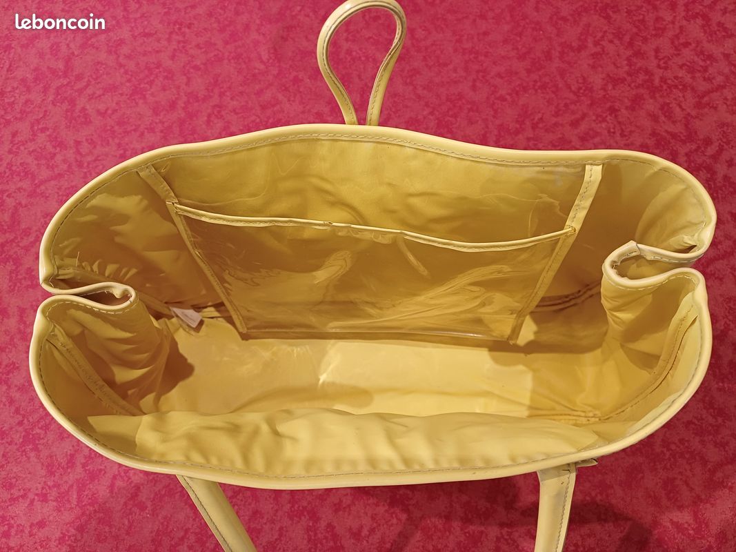 Sac à main jaune, grand sac cabas LANCOME (image 4)