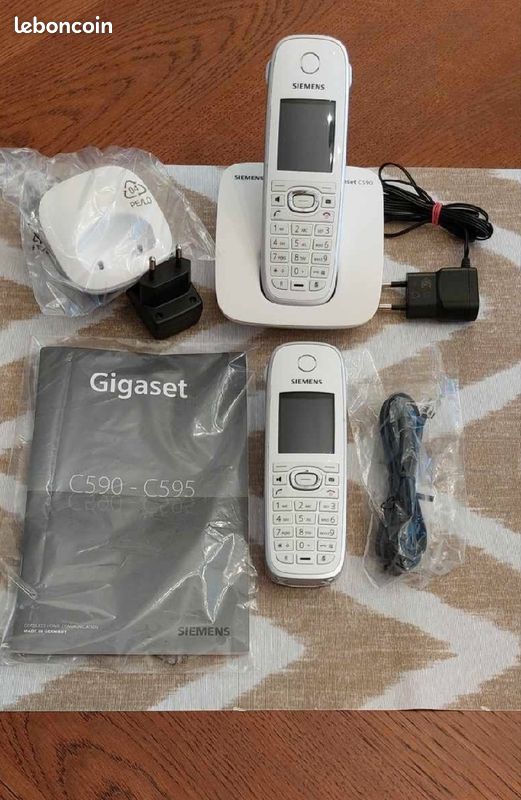 Siemens Gigaset C590 Duo, téléphone fixe, bon état (image 1)