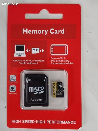 Generic Carte Mémoire MicroSD 64 Go - U3 A2 V30 90 Mo/s - Prix pas cher