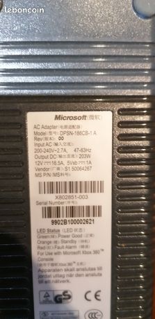 Alimentation XBOX360 Officielle Reconditionnée - Third Party