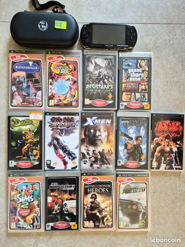 ② PSP BLANCHE + 32 jeux PACK ULTIME - Consoles de jeu | Sony PSP