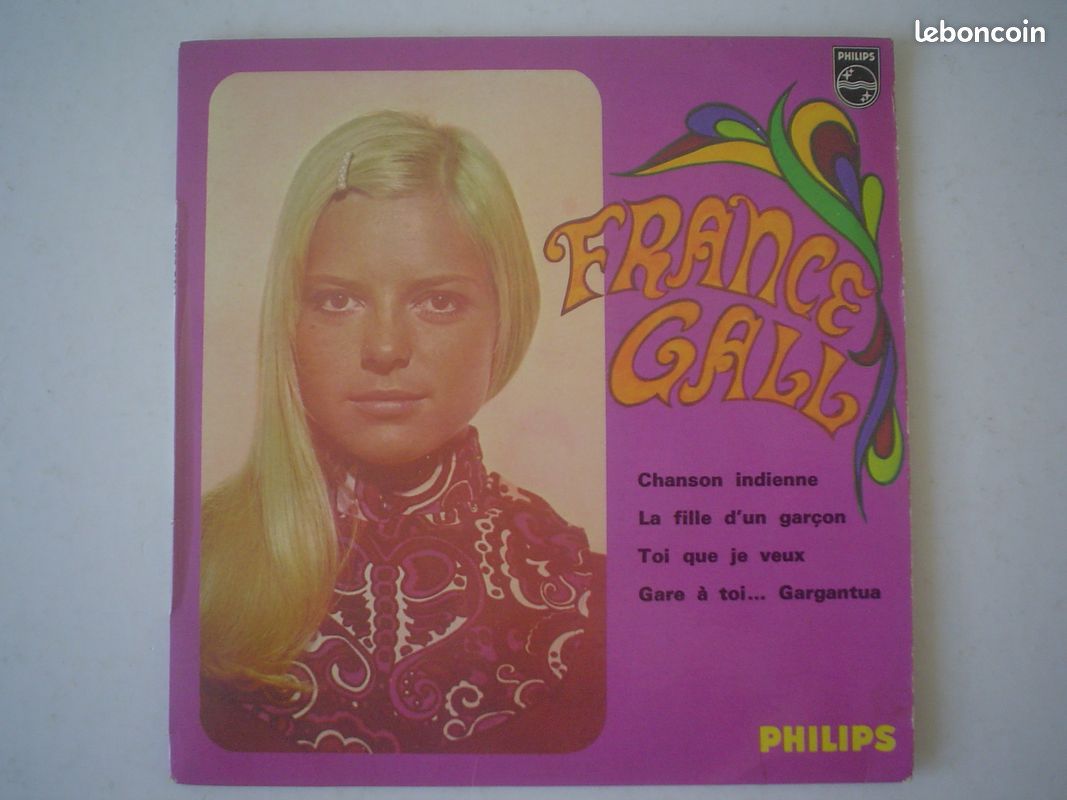 France Gall: Chanson indienne 45 T vinyle (image 2)